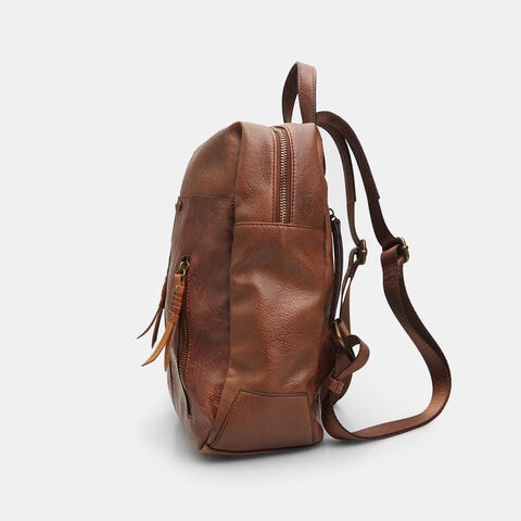 Sac &agrave; dos pour homme effet cuir, Bronzer