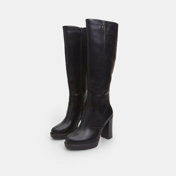 Bottes pour femme &agrave; talon haut, Noir