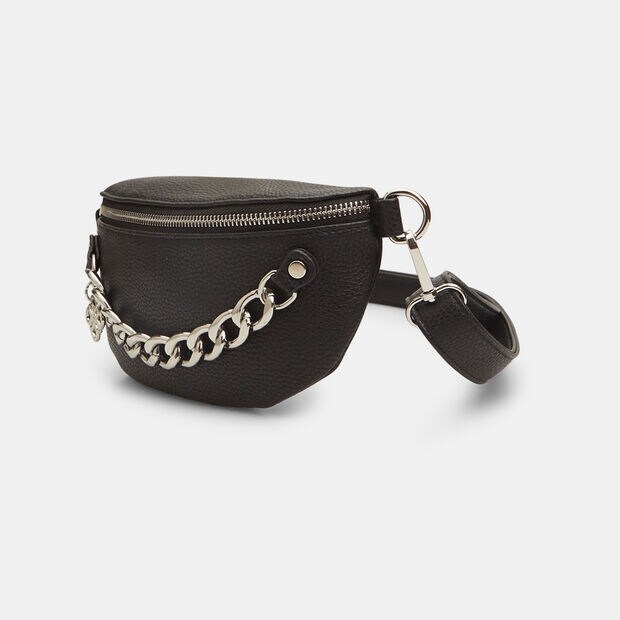 Sac &agrave; bandouli&egrave;re pour femme Bata Red Label avec cha&icirc;ne, Noir