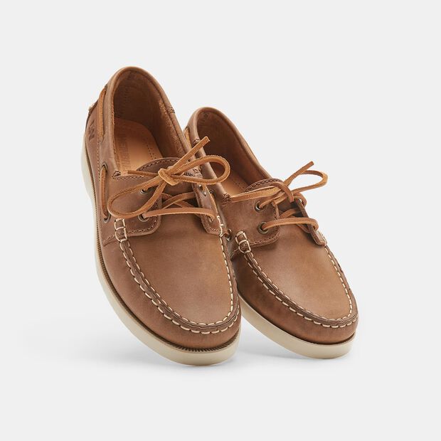 Mocassins pour femme en cuir, Marron