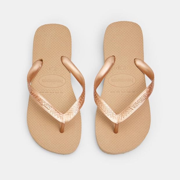 Tongs pour femme Havaianas Top Tiras, Or