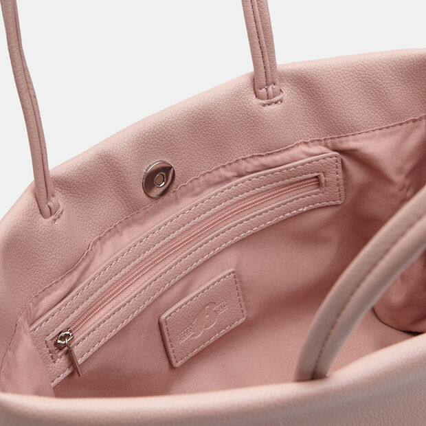 Sac cabas femme effet martel&eacute; Bata, Rose