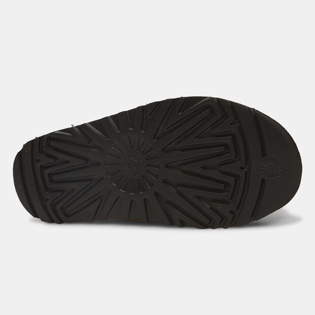 Mules pour femme Ugg avec semelle compens&eacute;e , Noir