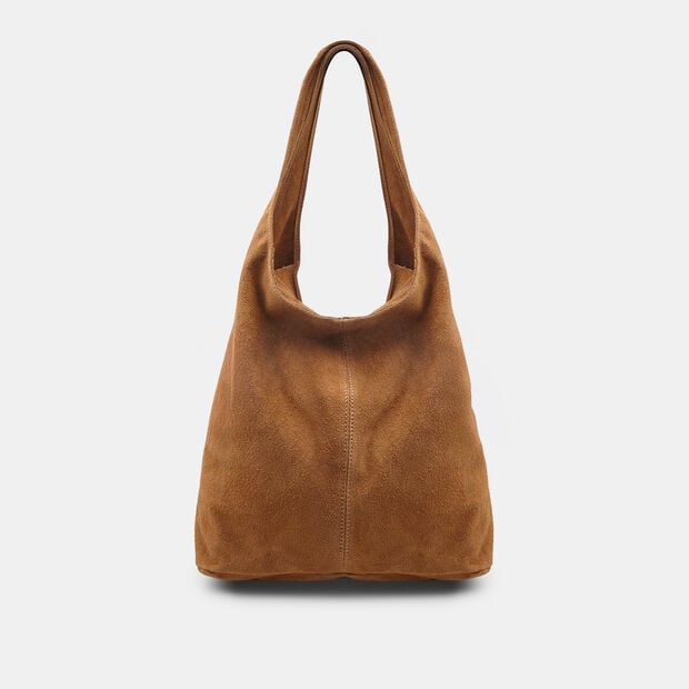 Sac &agrave; main femme en daim Bata, Bronzer