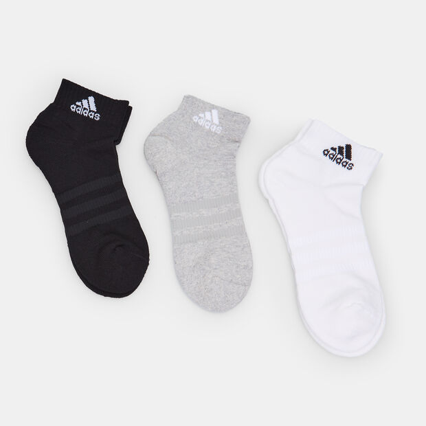 Trois paires de chaussettes unisexes Adidas, Multicolore