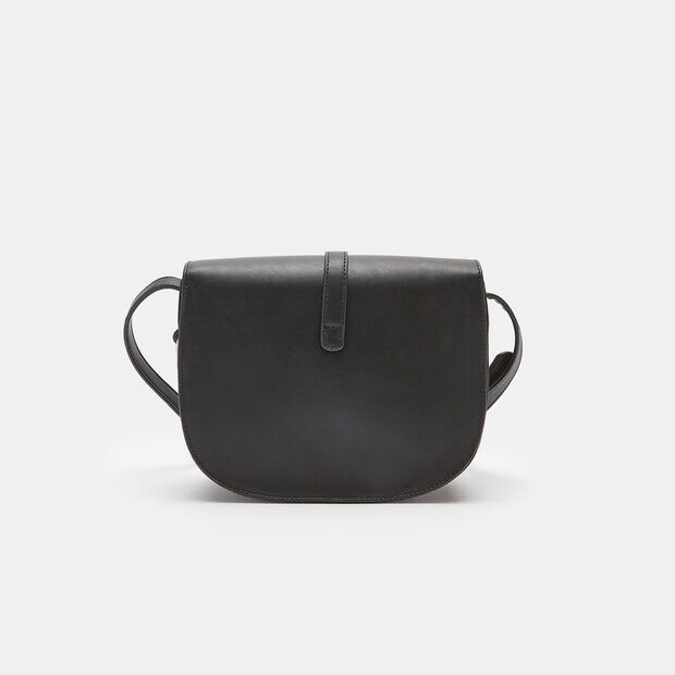 Sac &agrave; bandouli&egrave;re avec boucle, Noir