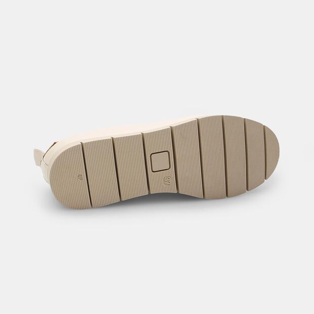 Baskets BATA Femmes Urbanes &agrave; Lacets, Beige