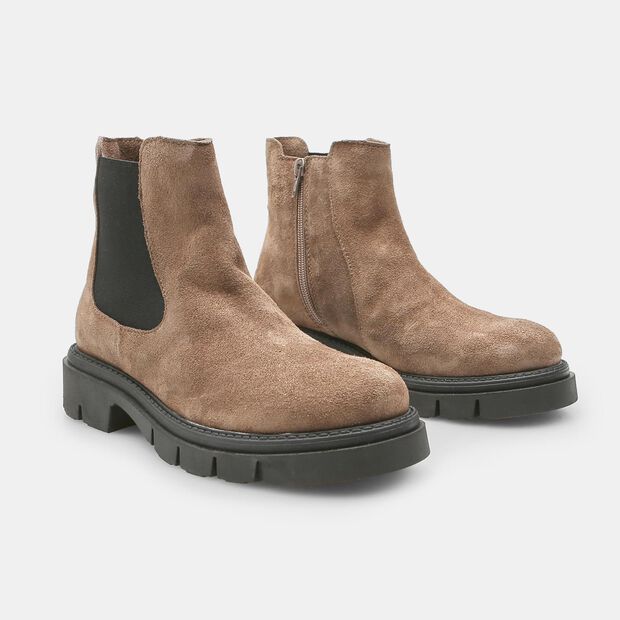 Bottine Chelsea pour femme en daim, 