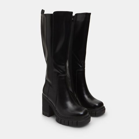 Bottes femme Bata Red Label avec talon de 9,5 cm, Noir