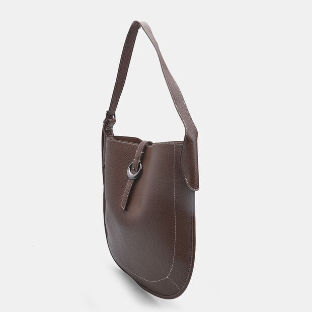 Sac hobo pour femme avec boucle Bata, Marron