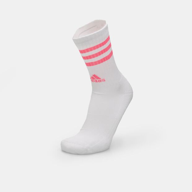 Trois paires de chaussettes unisexes Adidas, Blanc
