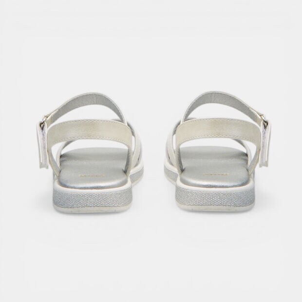 Sandales pour fille Bata avec brides crois&eacute;es, Blanc