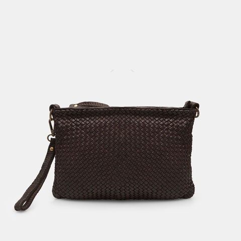Sac bandouli&egrave;re femme en cuir, Marron
