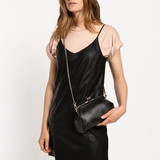 Pochette en cuir, Noir