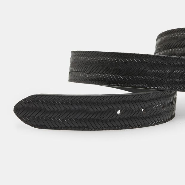 Ceinture homme en cuir, Noir