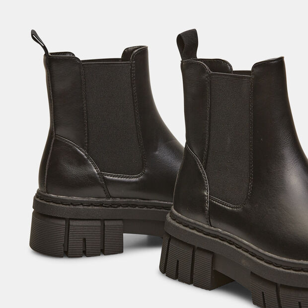 Bottes Chelsea pour femme avec semelle chunky, Noir