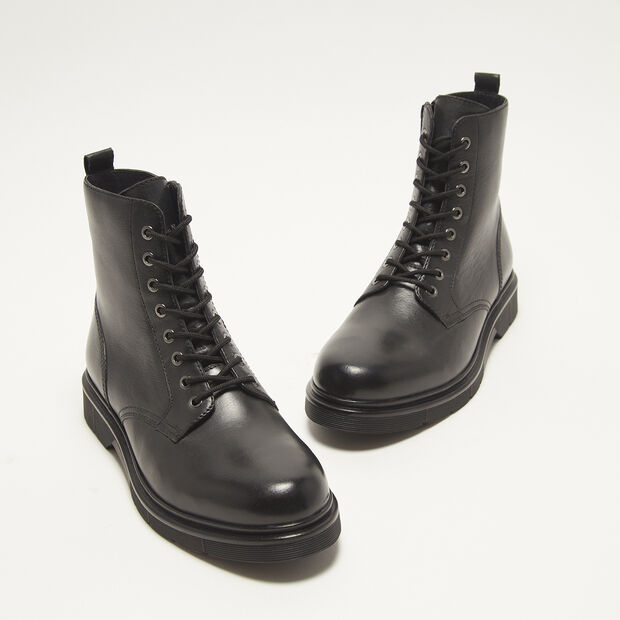 Boots pour homme en cuir, Noir