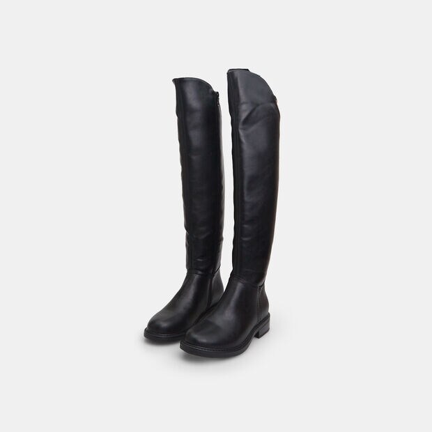 Botte pour femme avec boucle, Noir