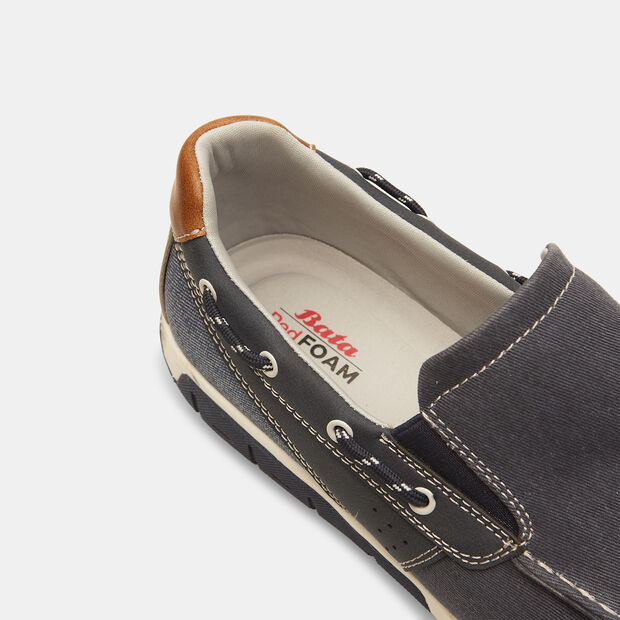 Mocassins de bateau pour homme, Bleu