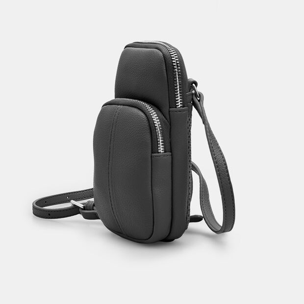 Mini sac avec double poche Bata, Noir