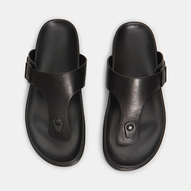 Mules plates pour homme Bata Red Label , Noir