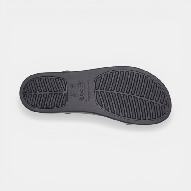 Sandales &agrave; plateforme pour femme Crocs, Noir