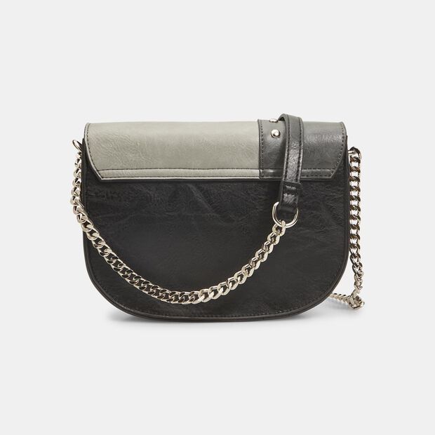 Sac &agrave; bandouli&egrave;re pour femme avec clous, Noir