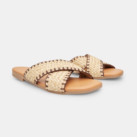 Mules femme, Beige