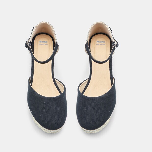 Espadrilles comfortables BATA, Noir