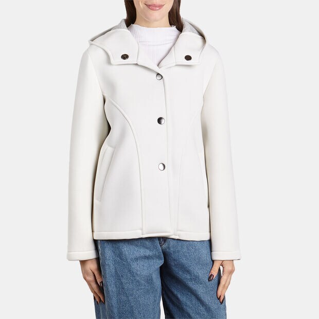 Veste femme mod&egrave;le coat, Blanc