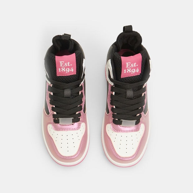 Sneakers montantes pour fille, Fuchsia