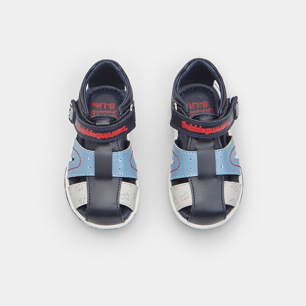 Sandales ferm&eacute;es pour enfant Bubblegummers avec bride, Bleu
