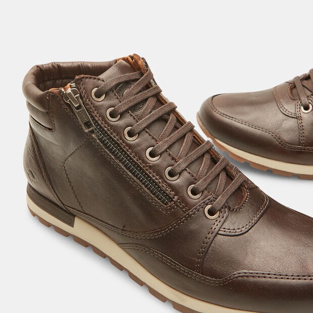 Bottines homme en cuir Kangaroos, Marron