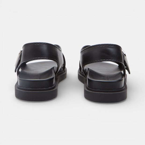 Sandale femme avec bride crois&eacute;e Bata, Noir