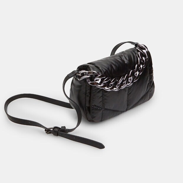 Sac &agrave; bandouli&egrave;re pour femme avec cha&icirc;ne , Noir