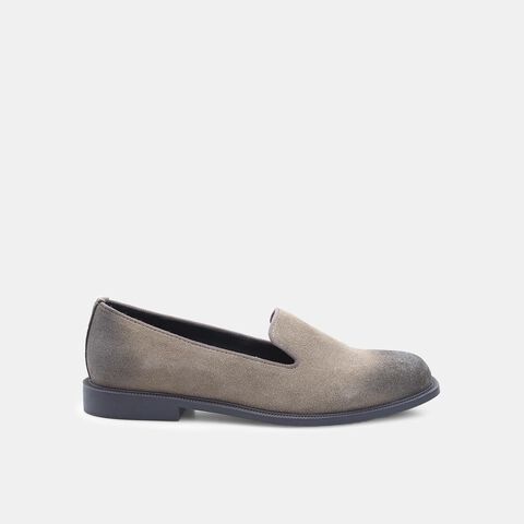 Mocassin pour femme en daim Bata, Gris