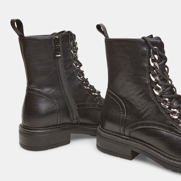 Bottes pour femme avec sangle, Noir