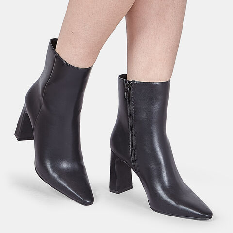 Bottine femme &agrave; talon BATA, Noir