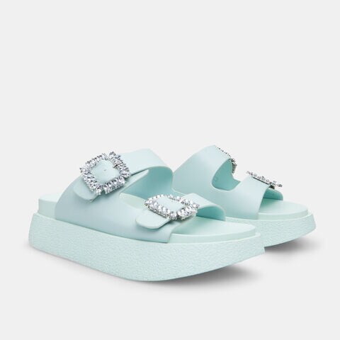 Mules pour femme Bata Red Label avec platform de 3 cm, Bleu