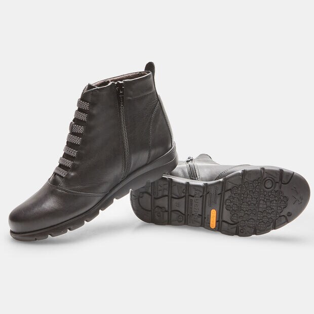 Bottines pour femme Fluchos en cuir, Noir