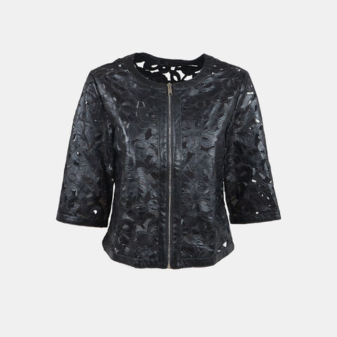 Veste perfor&eacute;e pour femme, Noir