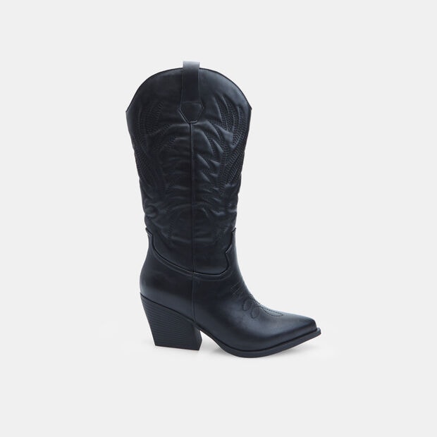 Botte western pour femme avec talon Bata, Noir