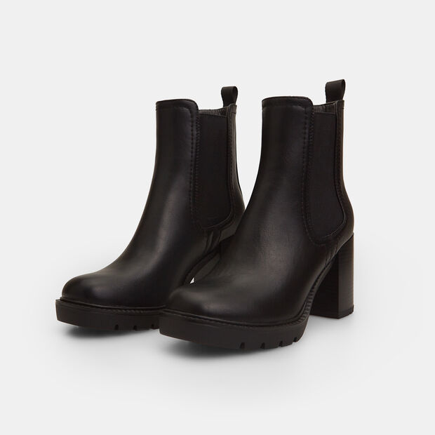 Bottines pour femme &agrave; talon, Noir