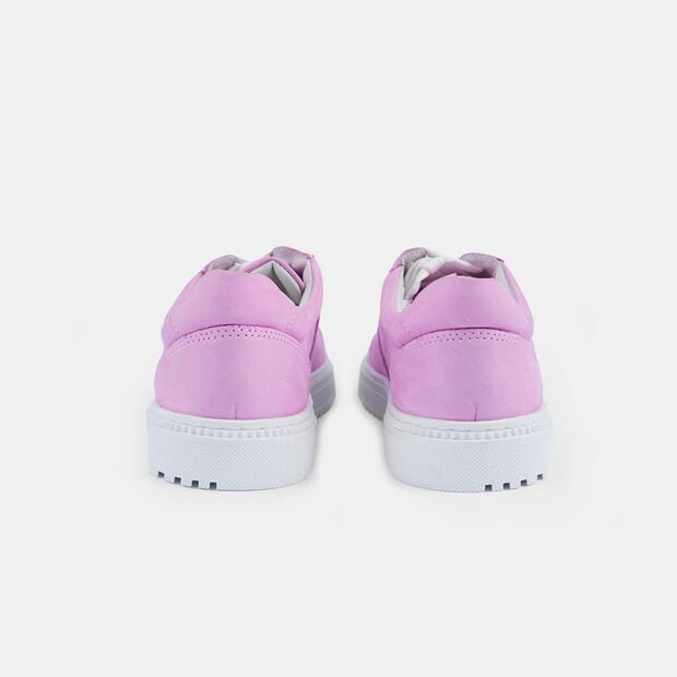 sneakers pour femme en cuir, Rose