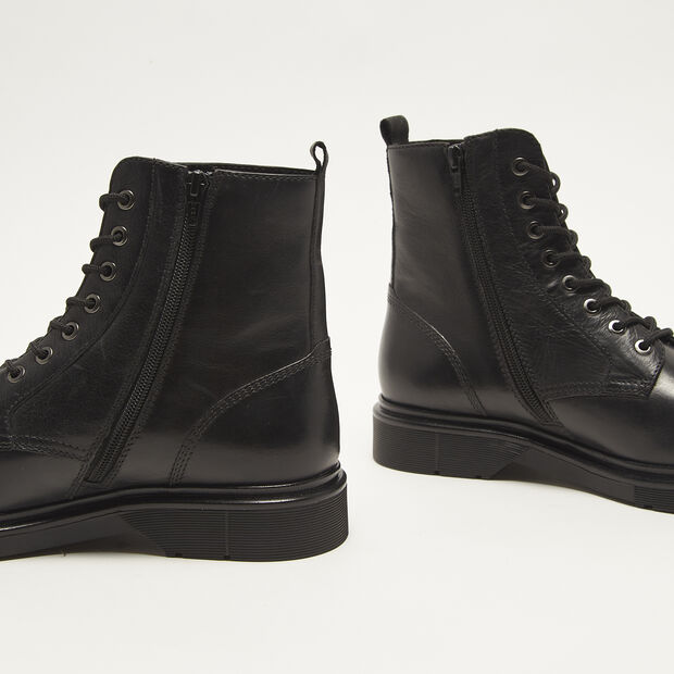 Boots pour homme en cuir, Noir