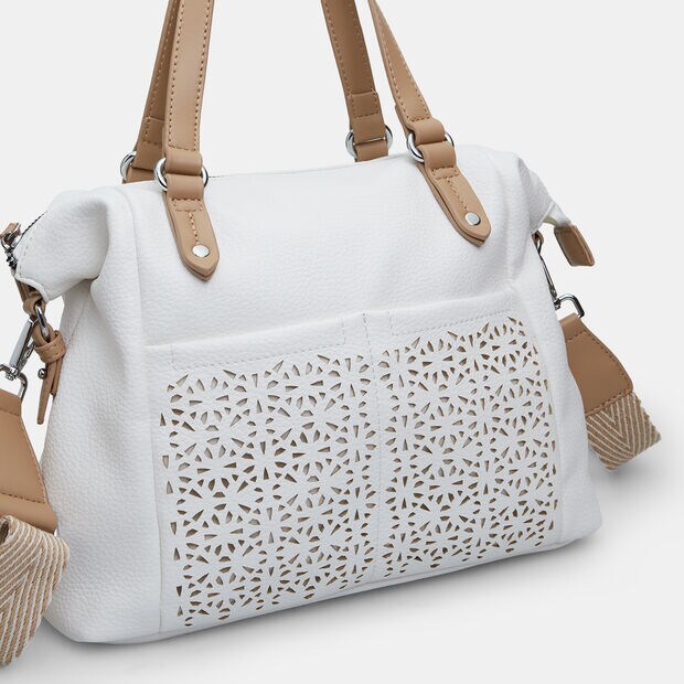 Sac bowling pour femme, Blanc
