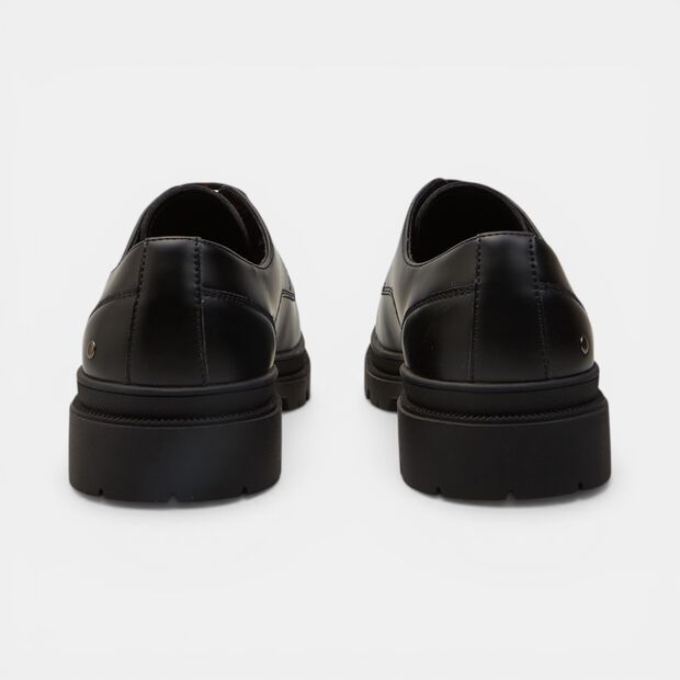 Derby &agrave; lacets avec semelle track Bata, Noir