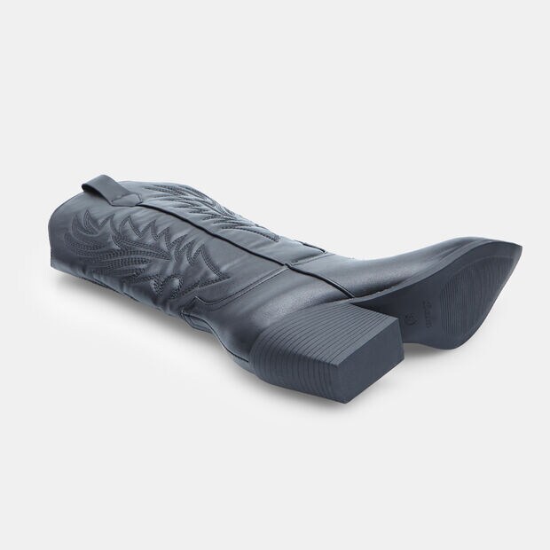 Botte western pour femme avec talon Bata, Noir
