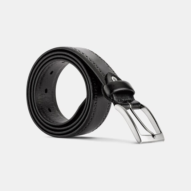 Ceinture en cuir, Noir