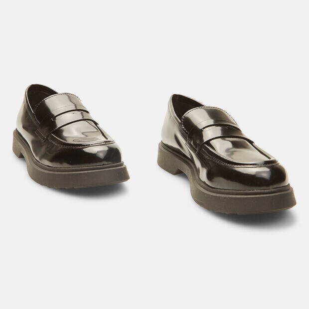 Mocassins pour femme brillants, Noir
